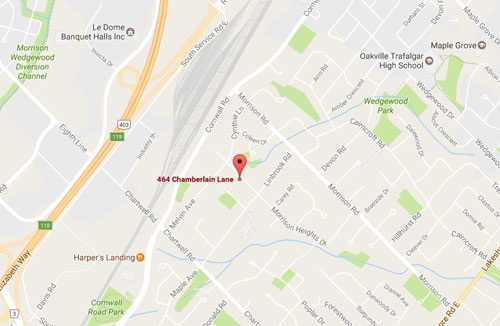 464 Chamberlain Lane Map