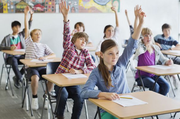 students in classroom