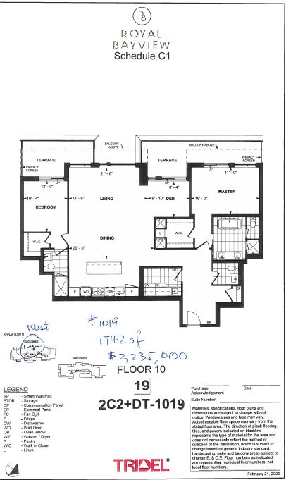 floor plan 1019