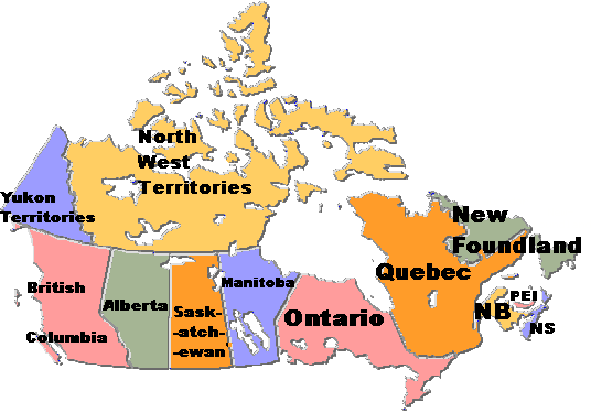 map of canada