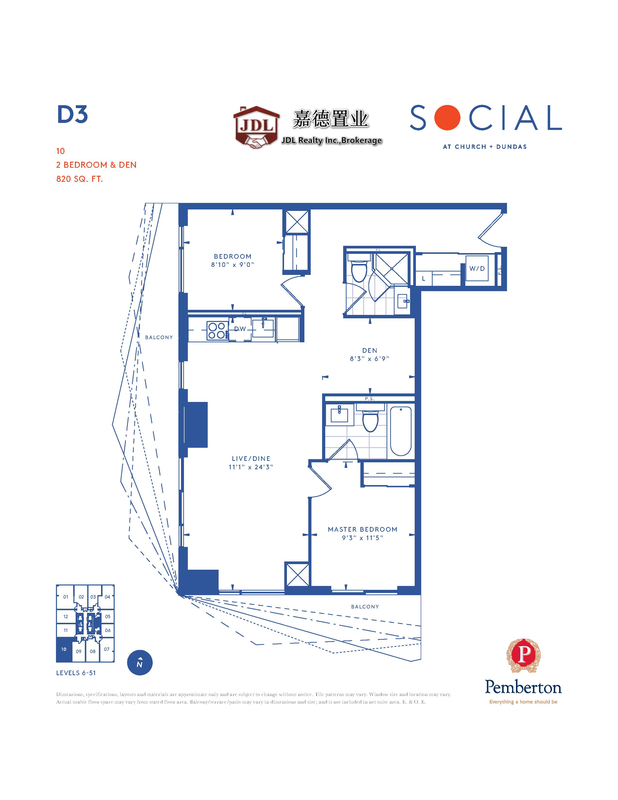 Social Tower floor plan 1 12