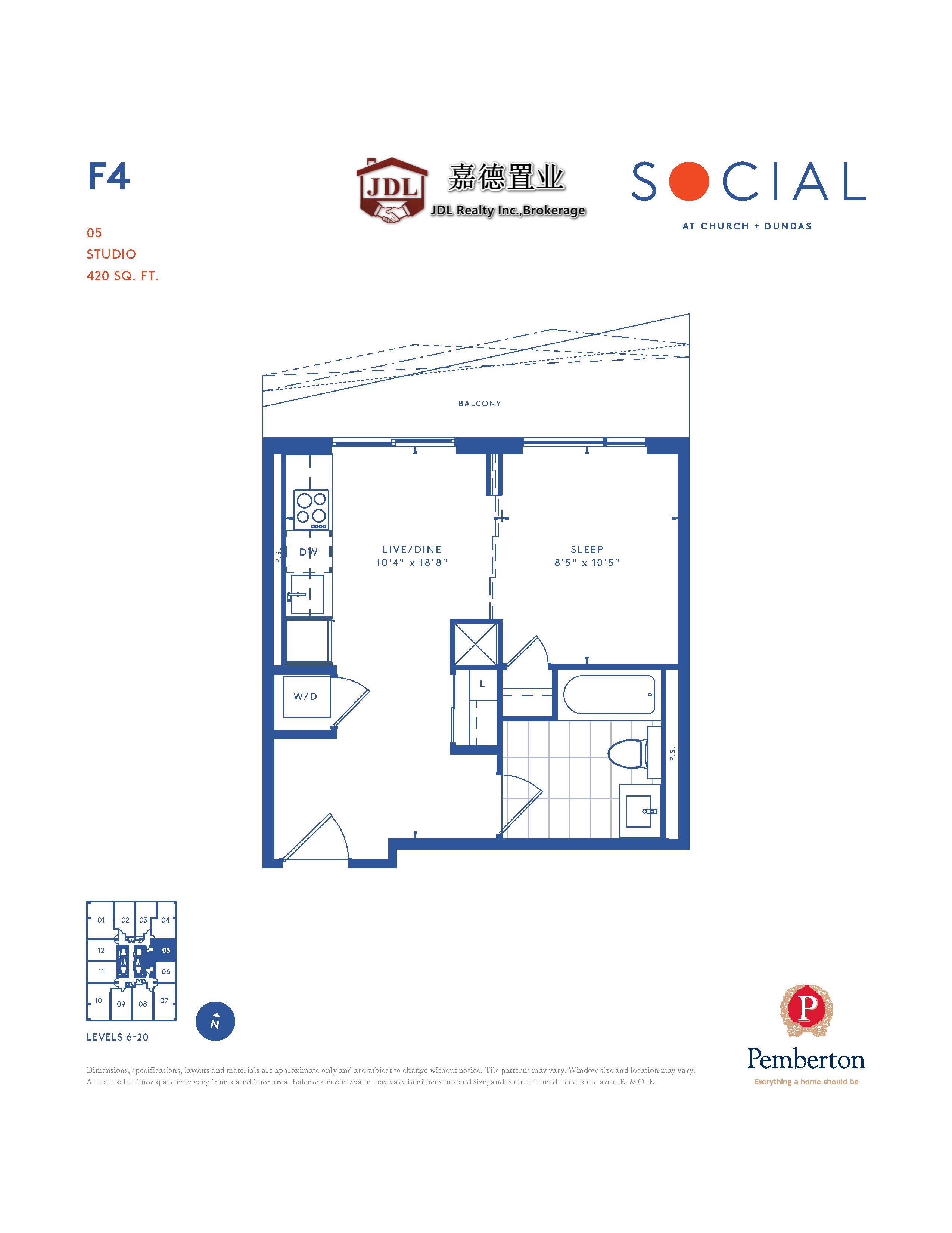 Social Tower floor plan 1 7